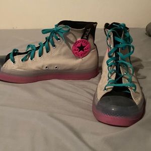 these are my converse there pink creme and greenish there a size 13 in men.